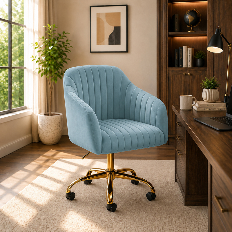 Caden Ergonomic Executive Office Chair - Sky Blue