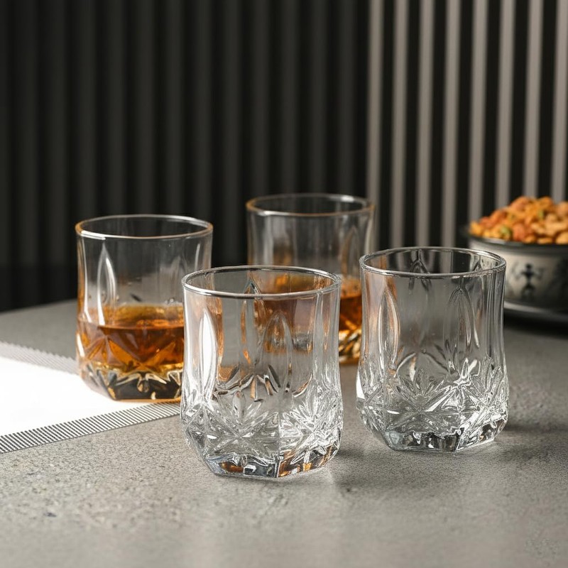 Glen Whiskey Glasses (250 mL Each) - Set of Four - 250 mL