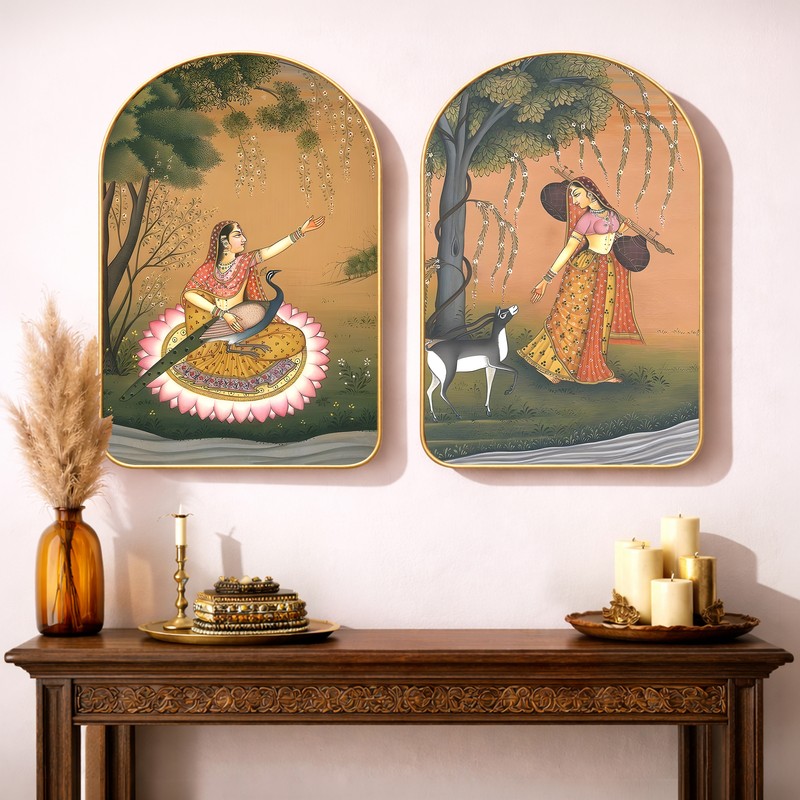Silent Bloom Wall Art - Set of Two