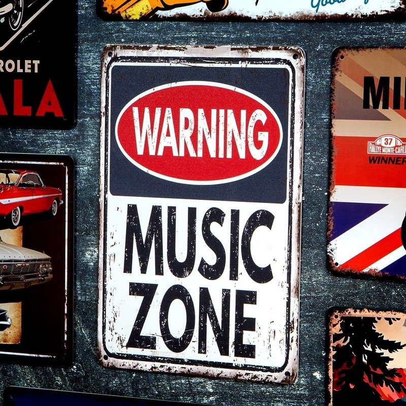 Warm Music Zone Metal Wall Accent