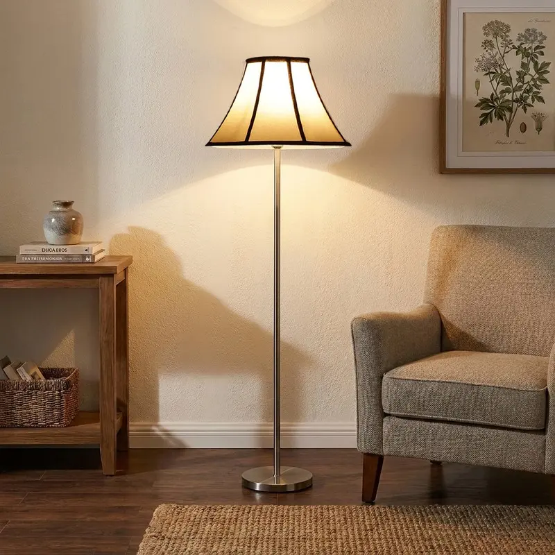 Heritage Panel Cotton Floor Lamp