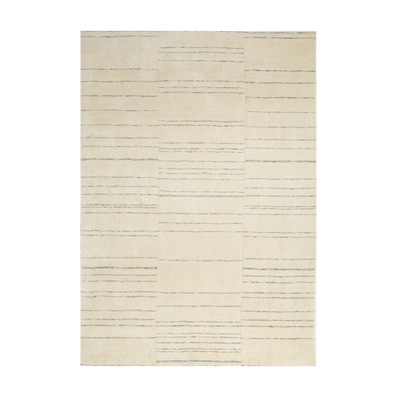 Jaipur Rugs Triptych Hand Woven Carpet - Beige, Grey - 8 x 10 ft