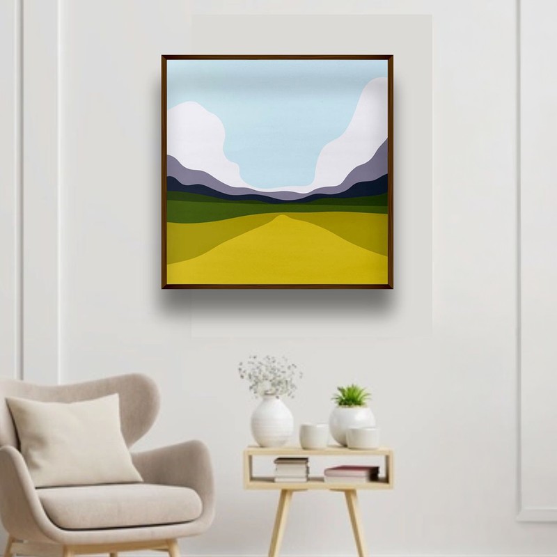 Valley in Light Canvas Wall Painting