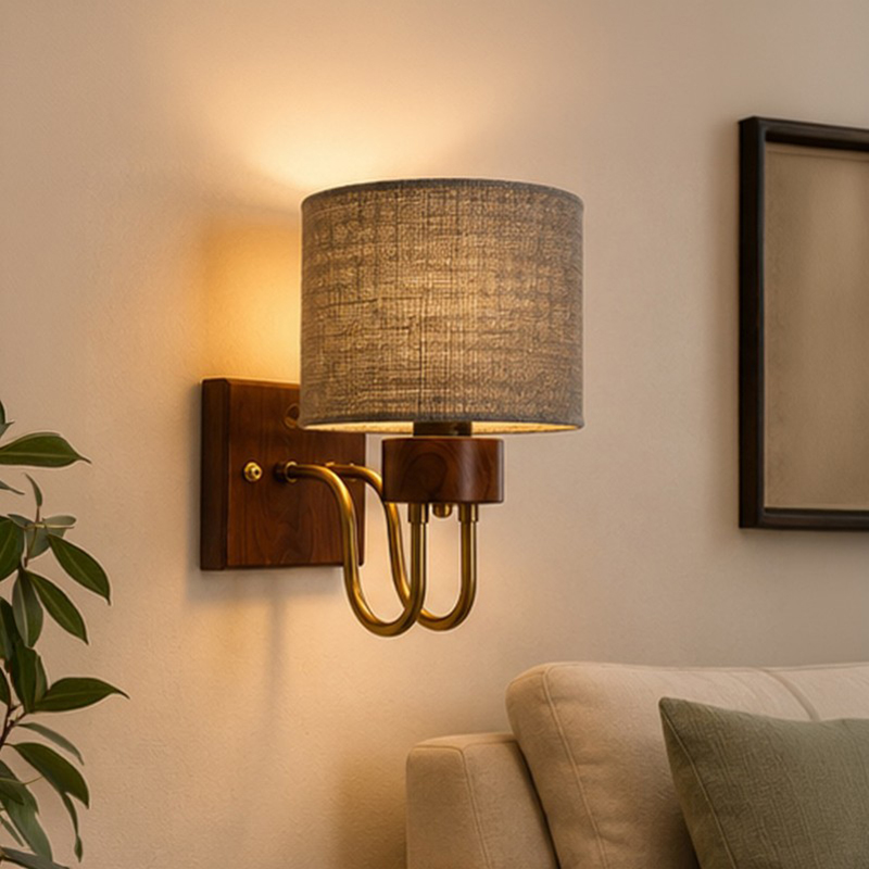 Aurevia Loop Jute Wall Lamp - Grey