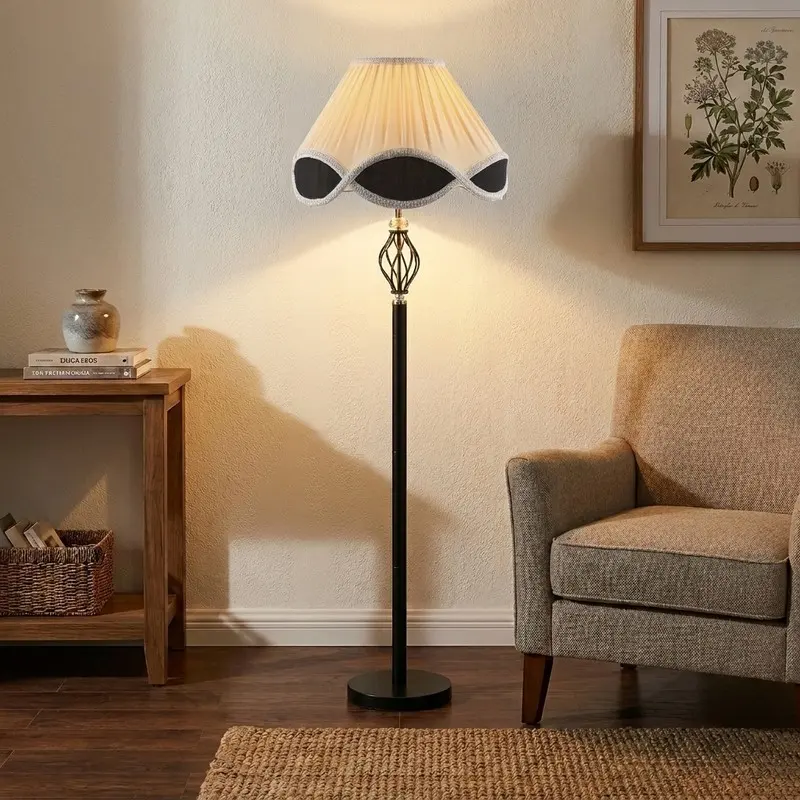 Wave Edge Cotton Floor Lamp