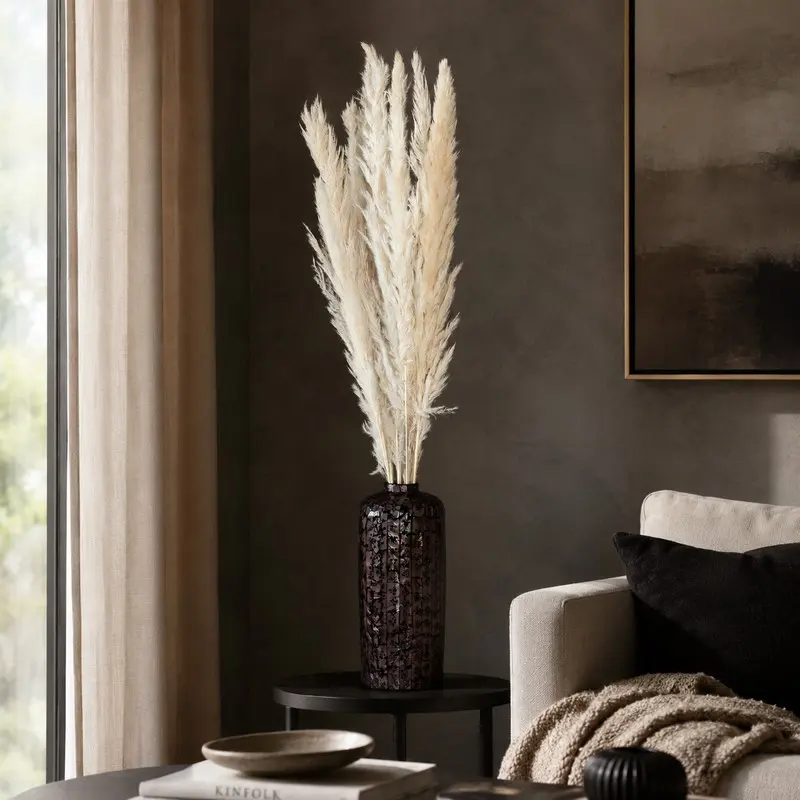 Wild Fluff Dried Pampas - Set Of Ten