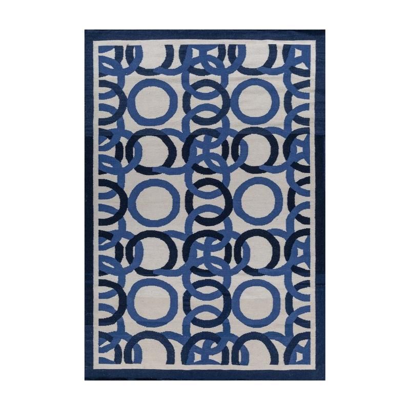 Jaipur Rugs Orbita Hand Woven Carpet - Blue, Beige - 6 x 9 ft