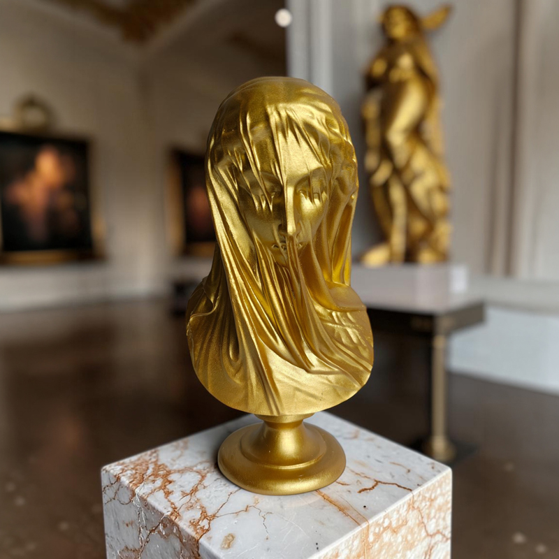 Veiled Muse Showpiece - Gold