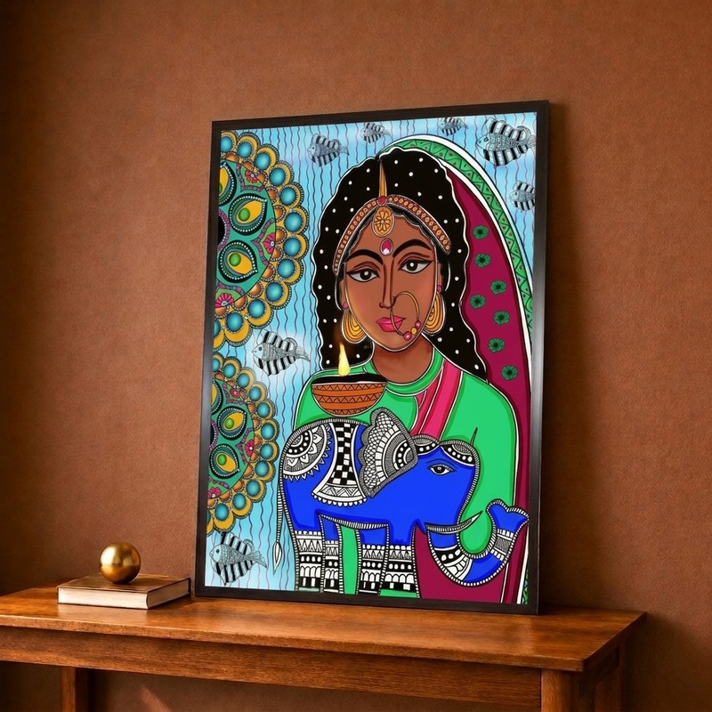 Folk Heritage Canvas Wall Painting