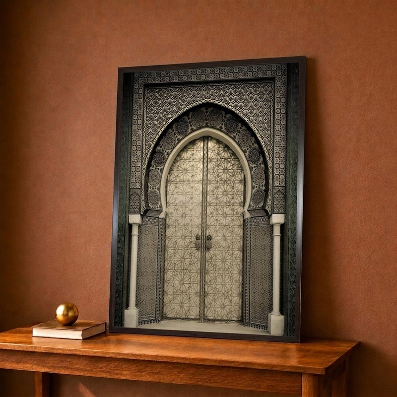 Ornate Moorish Door Canvas Wall Painting