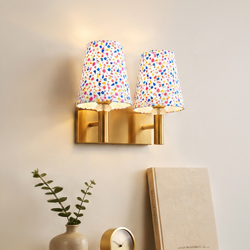 Elvarra Twin Cotton Wall Lamp - Multicolor