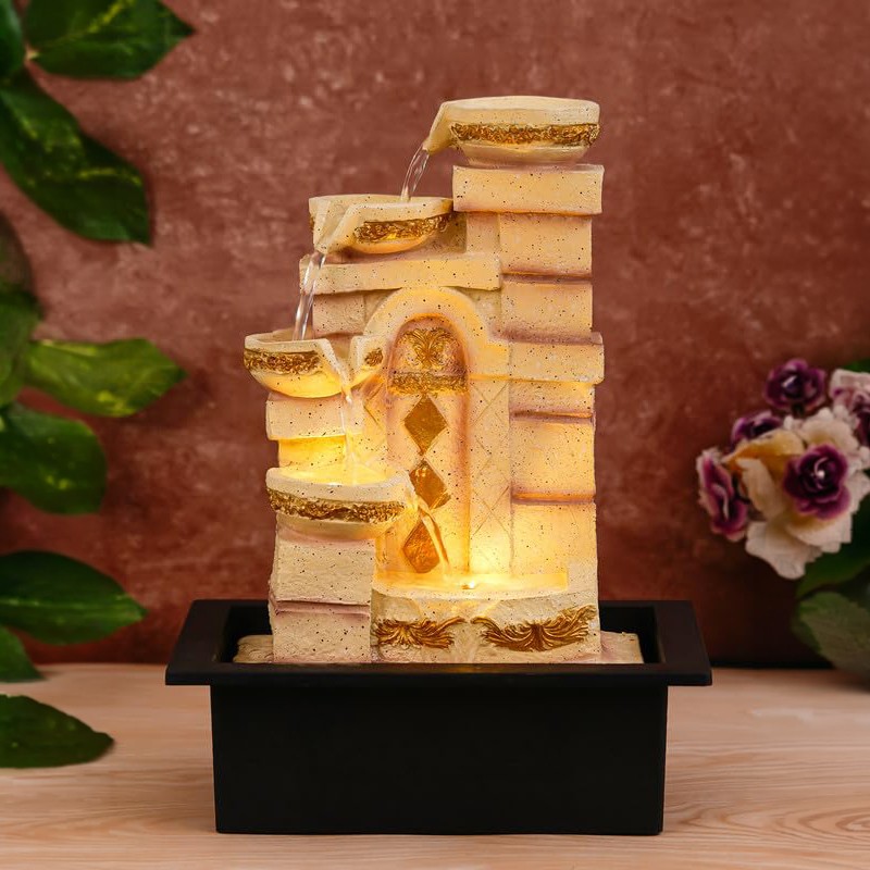 Palace Stream LED Fountain - Ivory