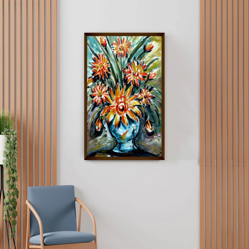 Helianthus Canvas Wall Painting - Small