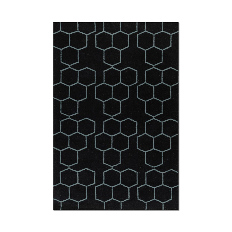 Jaipur Rugs Favus Hand Woven Carpet - Black, Grey - 5 x 8 ft