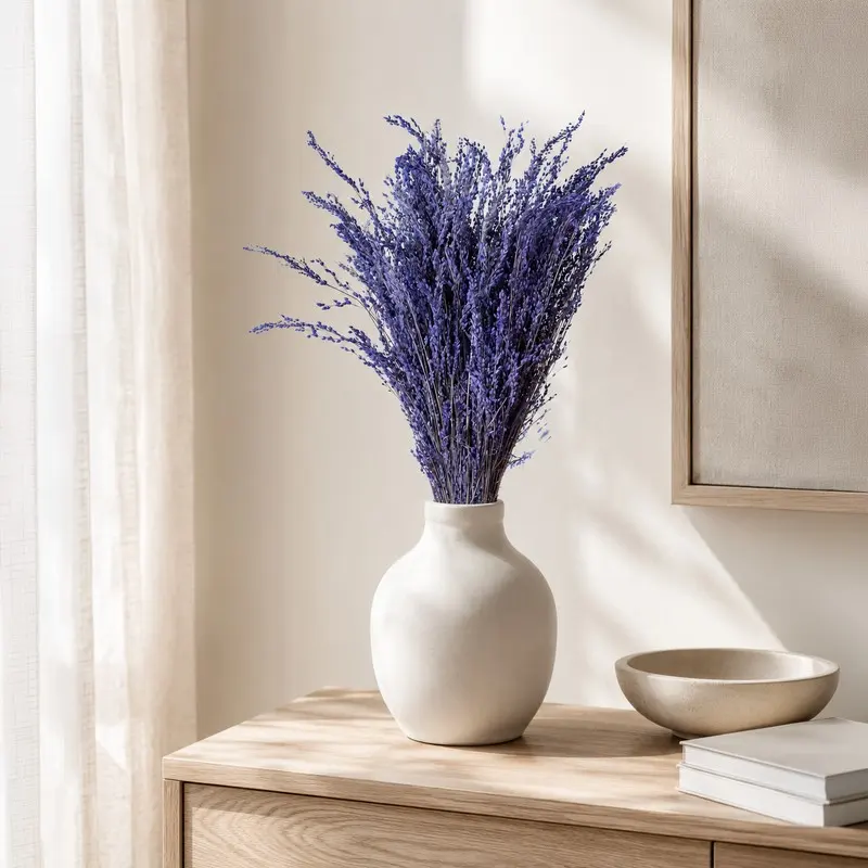 Blush Meadow Dried Flower Bunch - Purple
