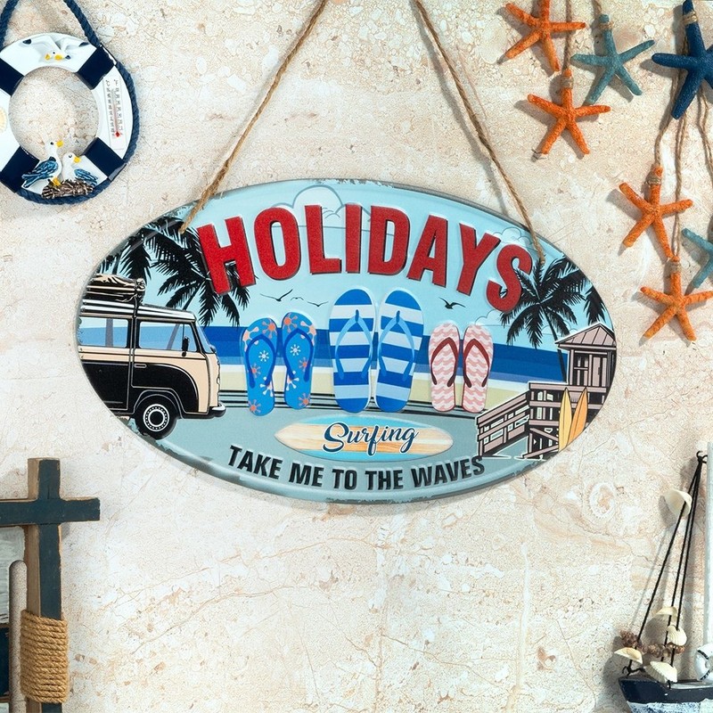 Holiday Beach Metal Wall Accent