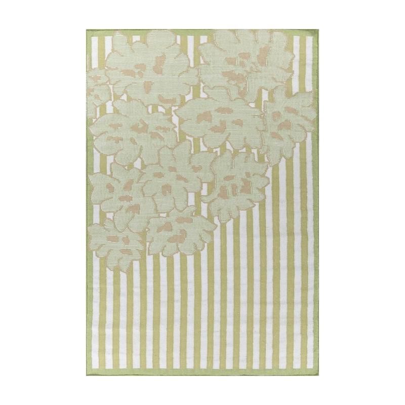 Jaipur Rugs Hortensia Hand Woven Carpet - Green, Beige - 6 x 9 ft
