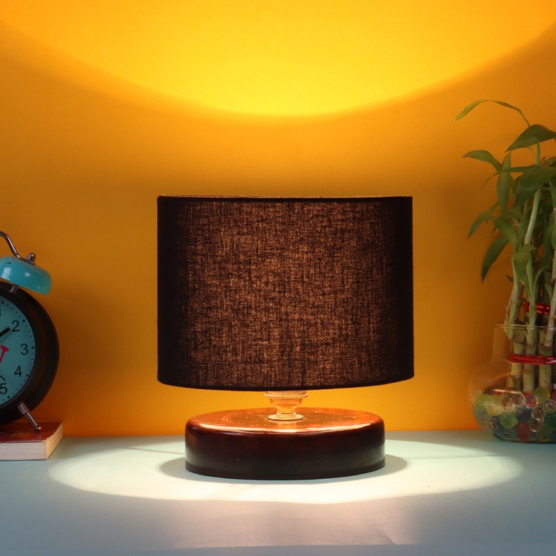 Luzula Wooden Table Lamp - Black