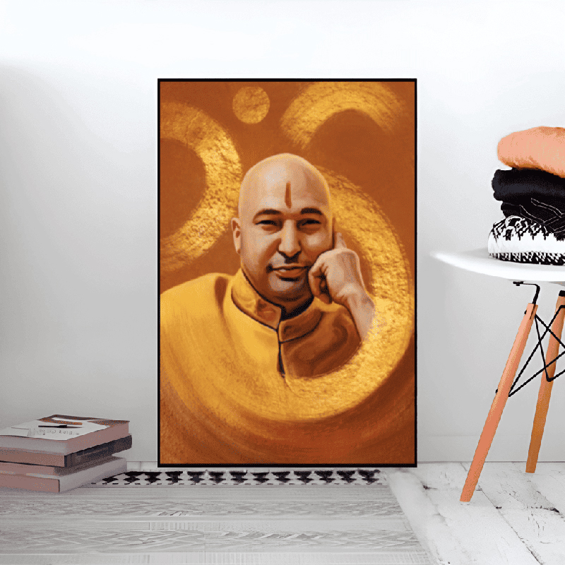 Guru Ji Canvas Wall Painting - Small