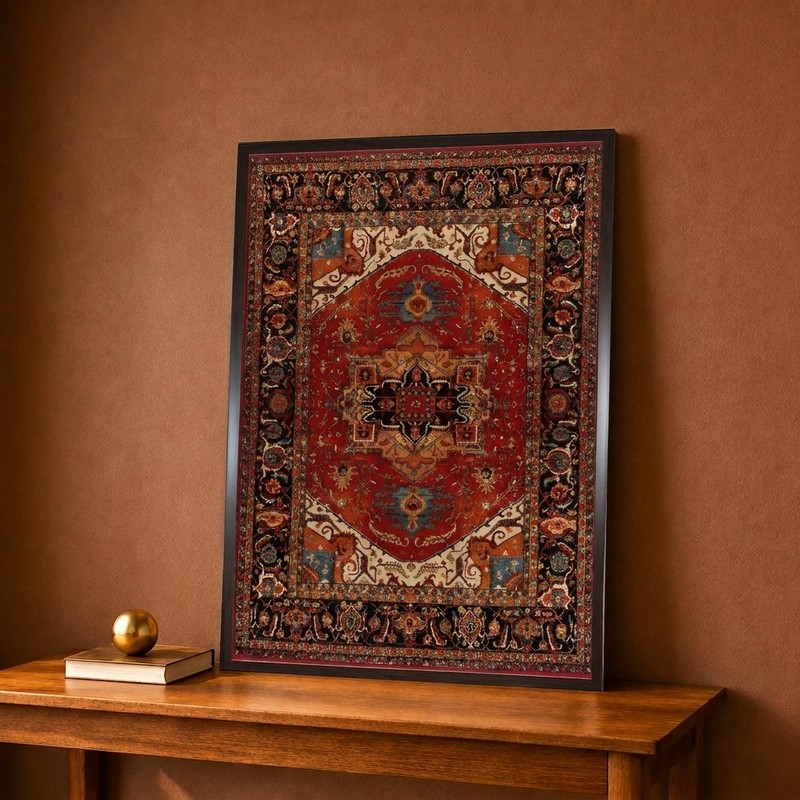 Traditional Persian Carpet Pattern Canvas Wall Painting