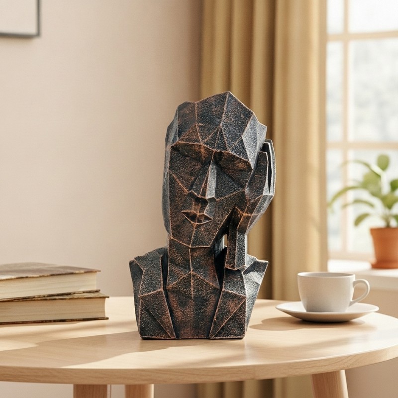 Asaro Head Showpiece - Black