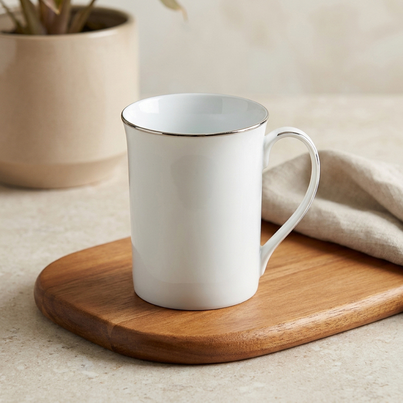 Noritake Mintmist Porcelain Coffee Mug - 360 mL - 360 mL