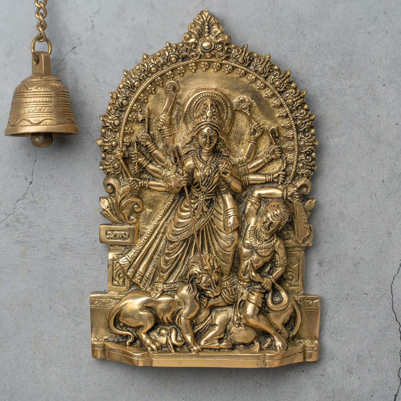 Mahishasura Mardini Brass Idol