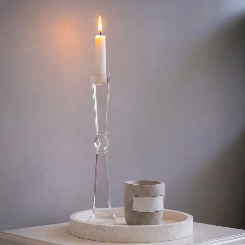 Harmony Crystal Candle Holder - Medium