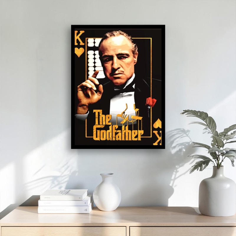 Godfather Card Wall Painting With Frame