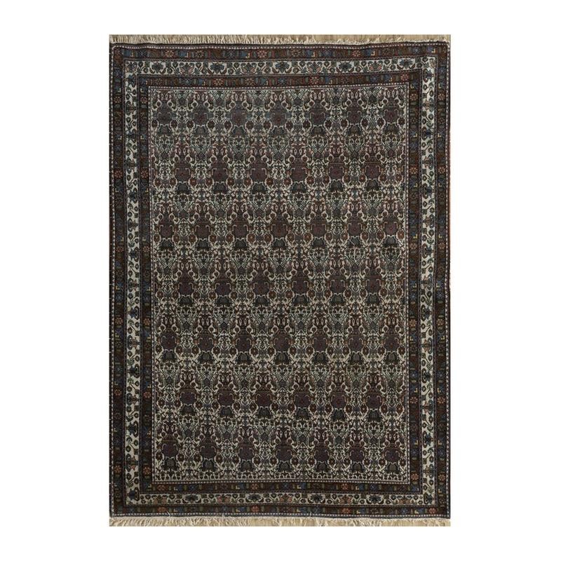 Jaipur Rugs Jamawar Hand Knotted Carpet - Brown, Beige - 5 x 7 ft