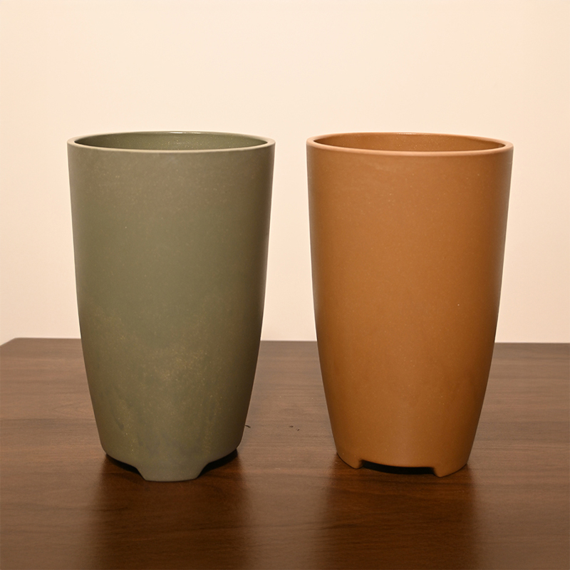 Luxe Flora Collection Melamine Planter - Set of Two