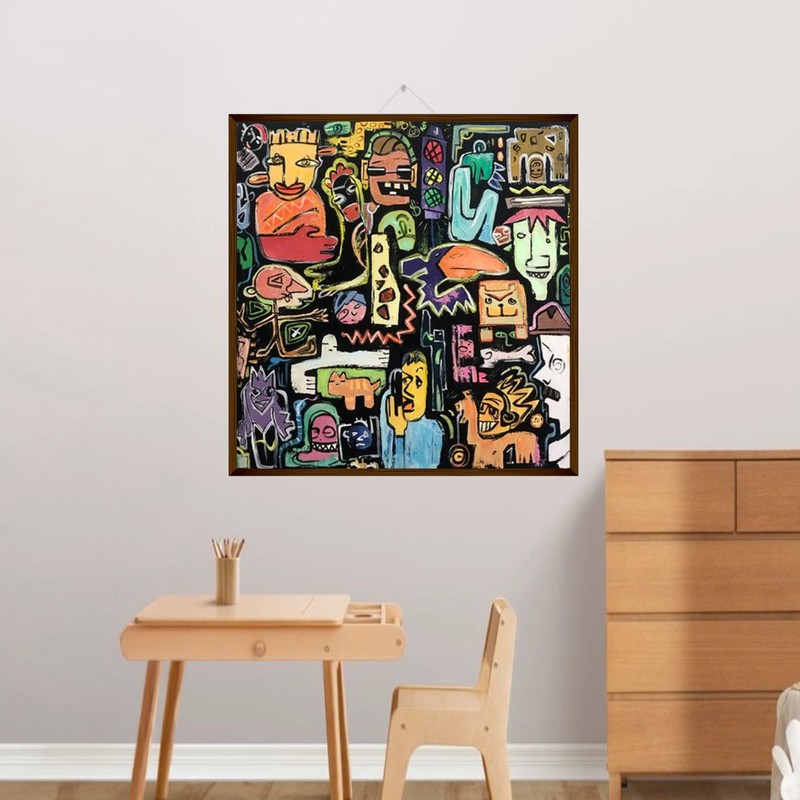 Eclectic Street Canvas Wall Painting
