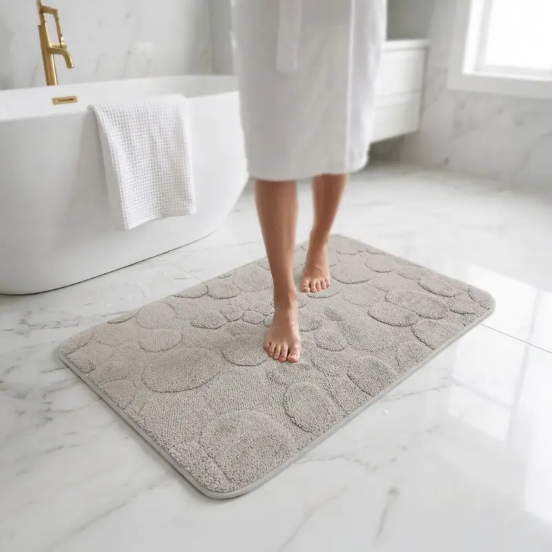 PureBase Anti Skid Bathmat - Off White