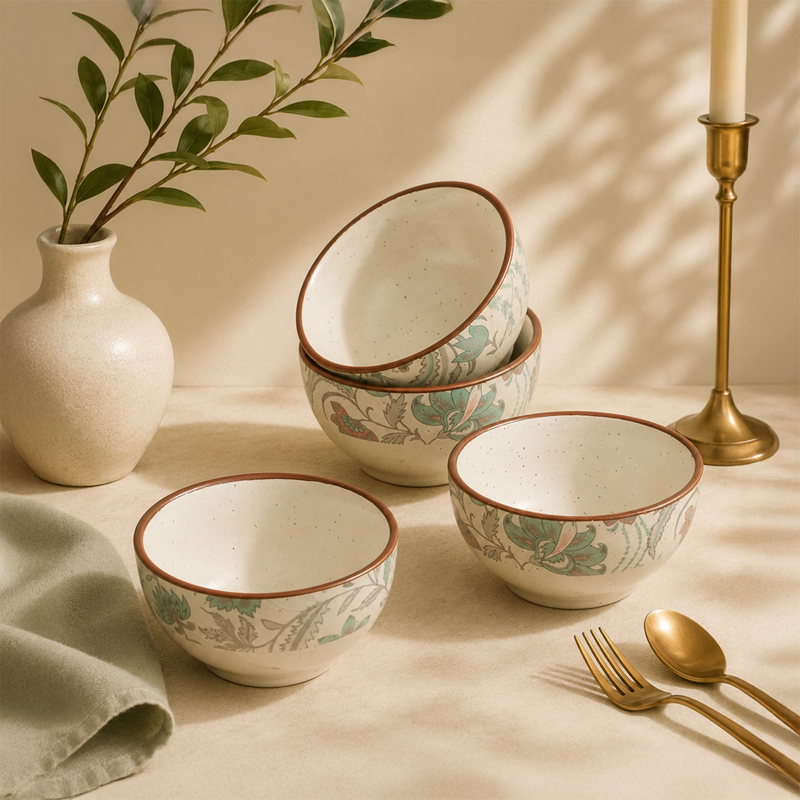 Elara Snack Bowls (,200 mL Each) - Set Of Four - 200 ML