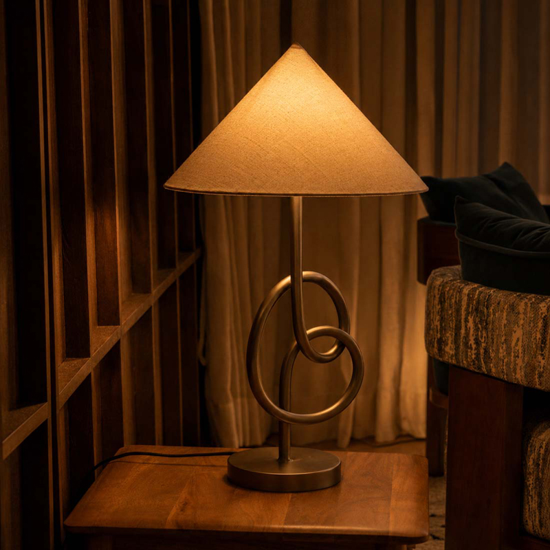 Orange Tree Knot Steel Table Lamp