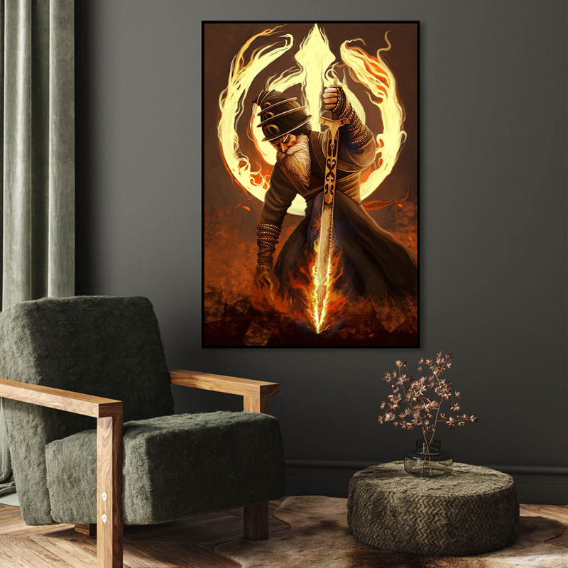 The Immortal Flame Canvas Wall Painting - Small