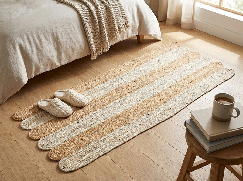 Sirocco Braided Rectangle Cotton Runner Rug - 2 x 5 ft