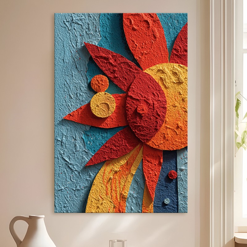 Radiant Sun Gallery Wrapped Canvas Wall Painting