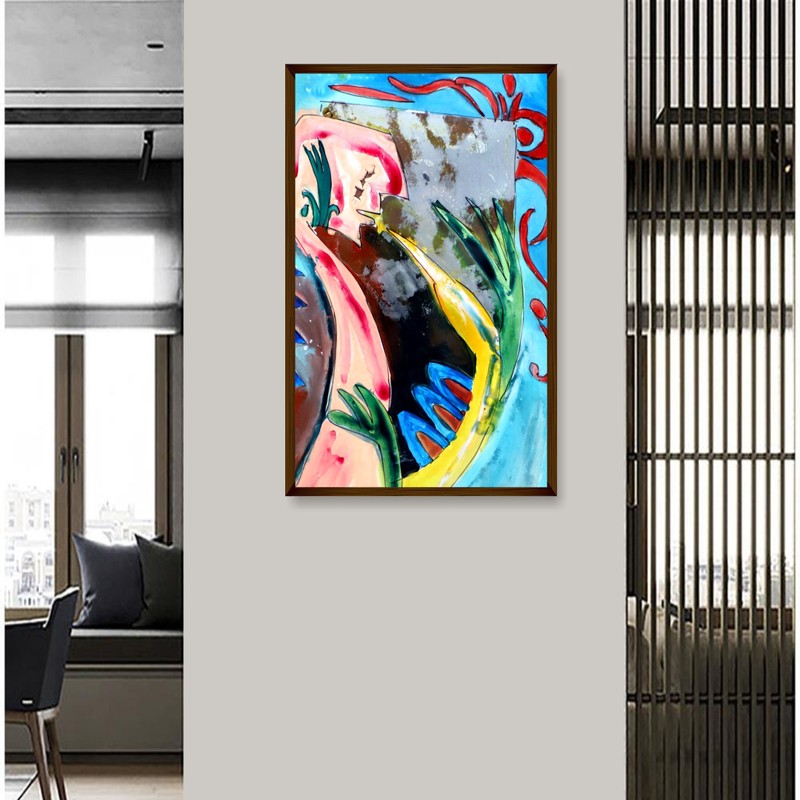 Eclectic Bloom Canvas Wall Painting - Small