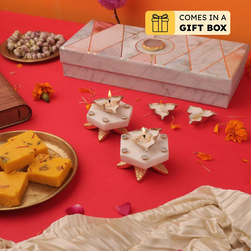 Mithuna Hexa Marble Festive Gift Box