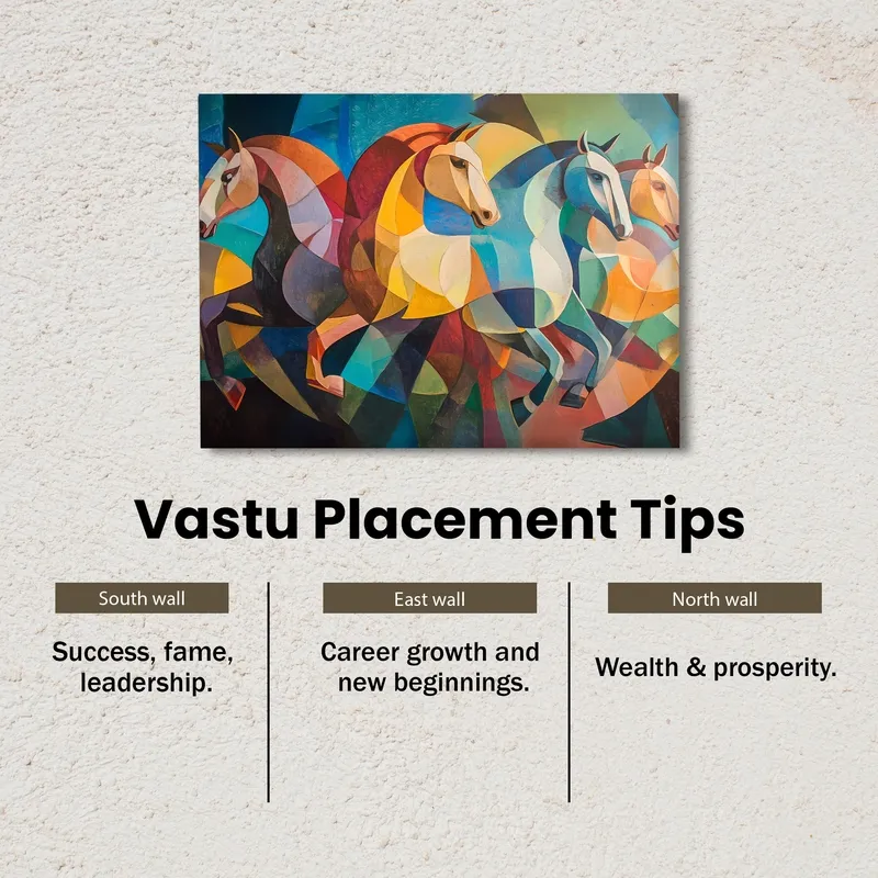 Cubist Stallions Canvas Wall Art media 7