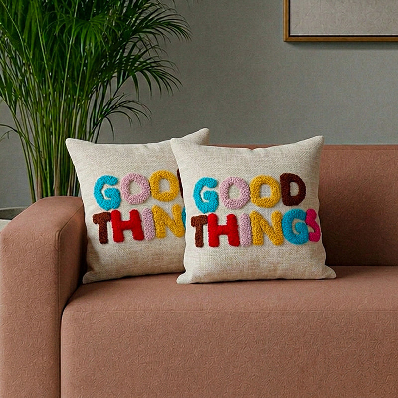 Good Things Tufted Cushion Cover Set - Set Of Two