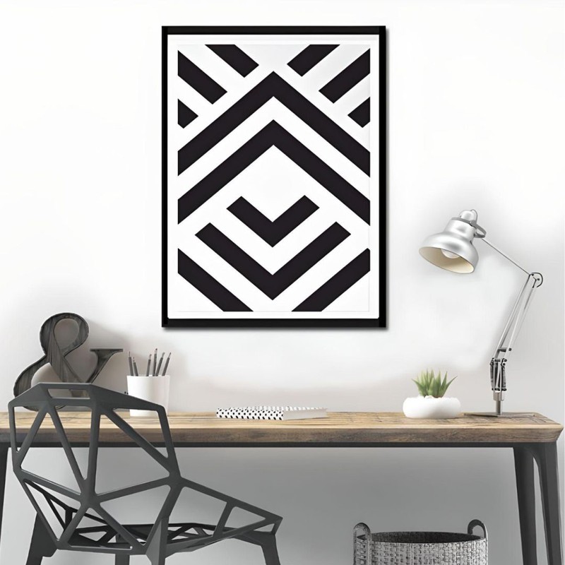Chevron Echo Canvas Wall Painting - Small