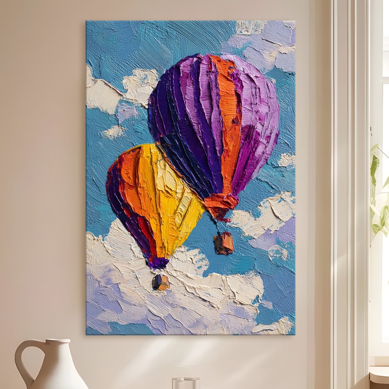 Festival Balloons Gallery Wrapped Canvas Wall Painting