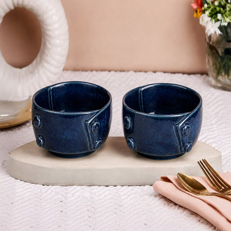 Sapore Ceramic Snack Bowl (500 mL Each) - Set of Two