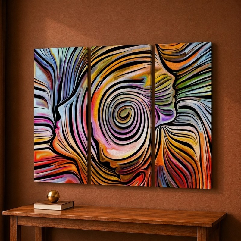 Vortex Lines Canvas Wall Painting