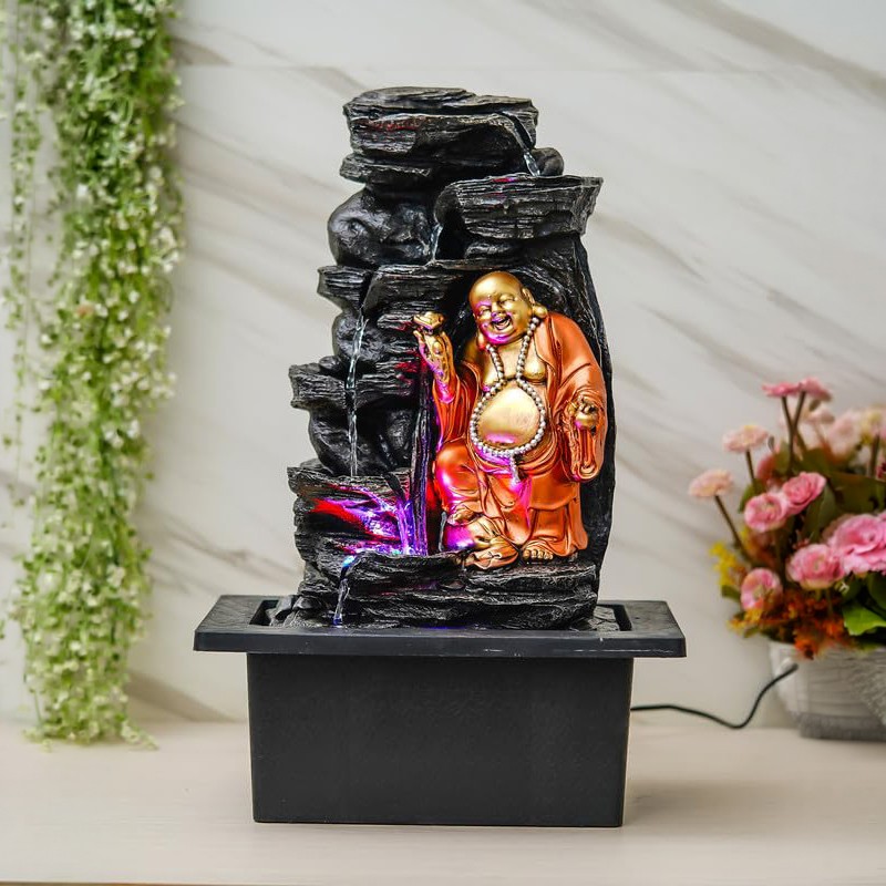 Laughing Buddha LED Fountain