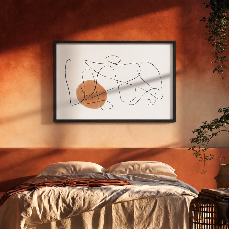 Unity in Motion Canvas Wall Painting With Frame