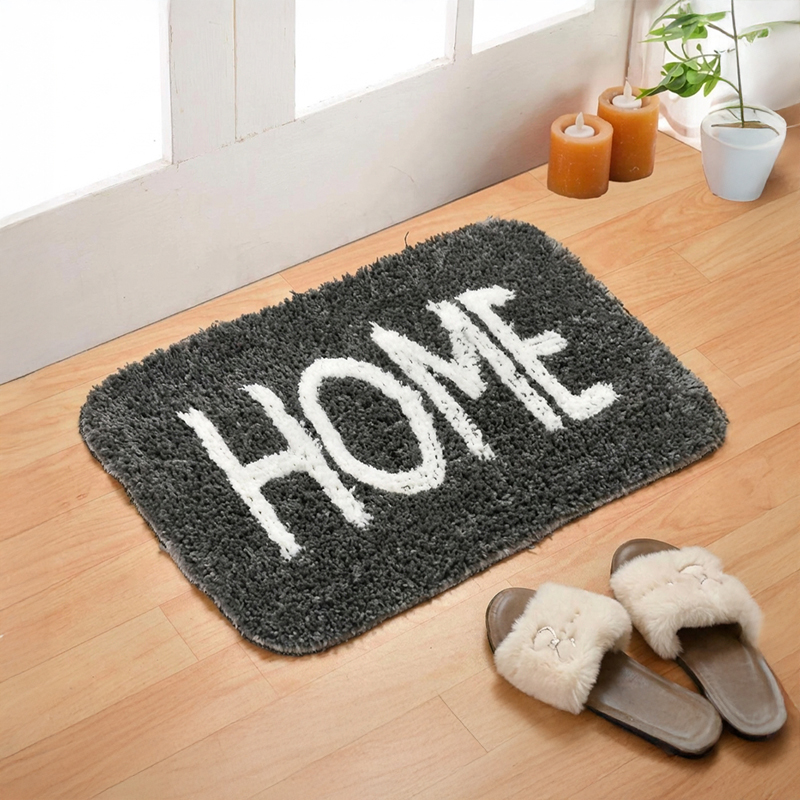 Nesta Anti Skid Bath Mat - Grey - 60 x 40 cms