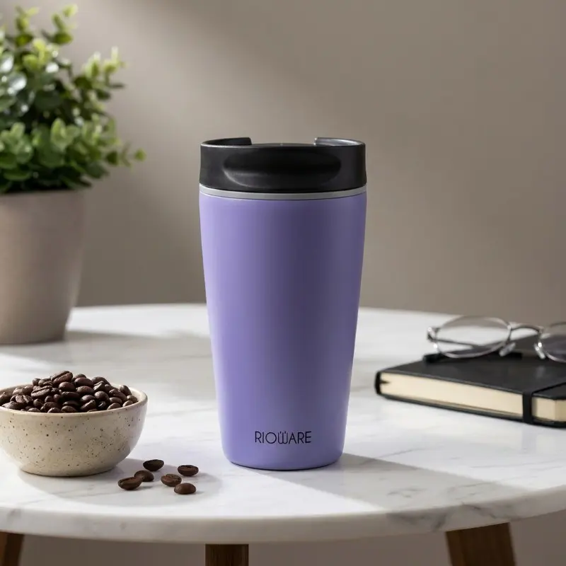 Rioware Voyager Inslulated Stainless Steel Tumbler (Light Blue) - 350 mL